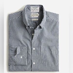 J.Crew Slim Untucked Secret Wash Organic Cotton Poplin Shirt New !